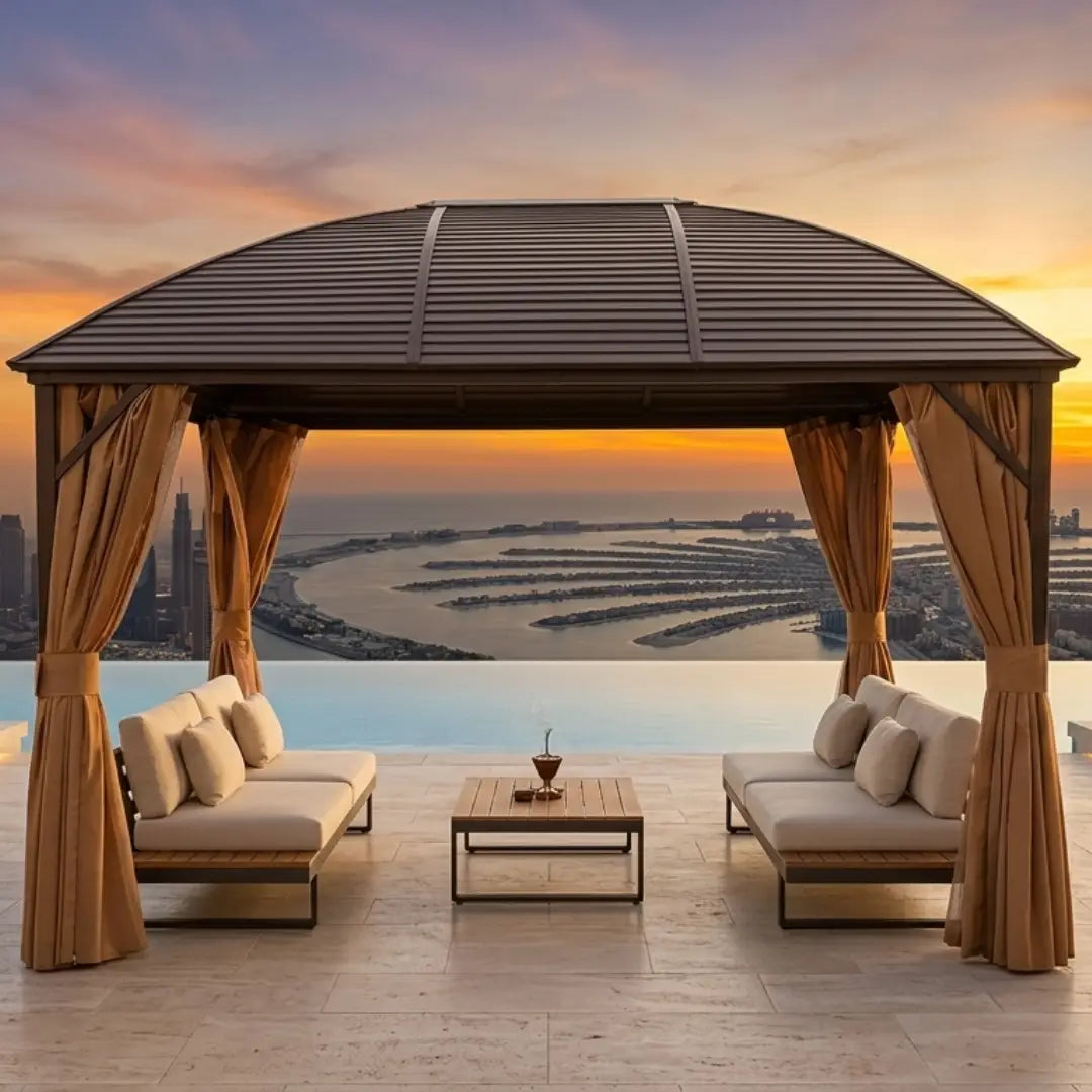 Doom Shape Aluminum Gazebo (3x4m)