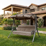 3-Seater Outdoor Swing with Cushion