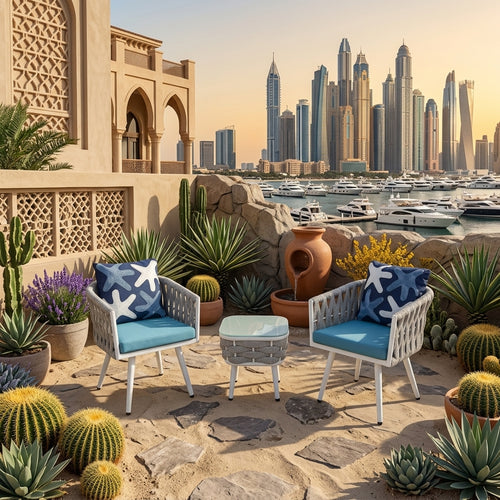 Casa Fiora Outdoor Handmade Rope Balcony Set ( 2 chairs + Coffe Table)