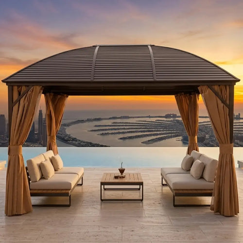 Doom Shape Aluminum Gazebo (3x4m)