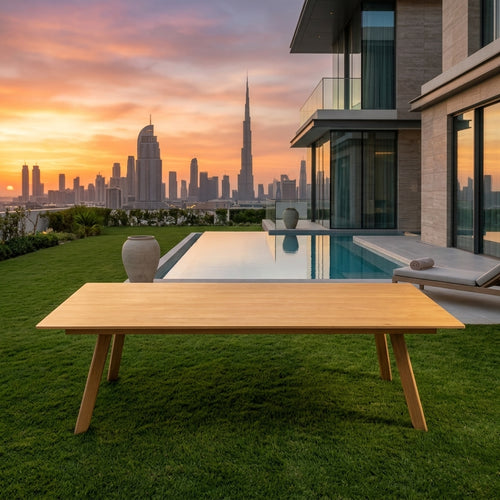 RAL Aluminum Dining Table for 8 People – Modern & Durable Design