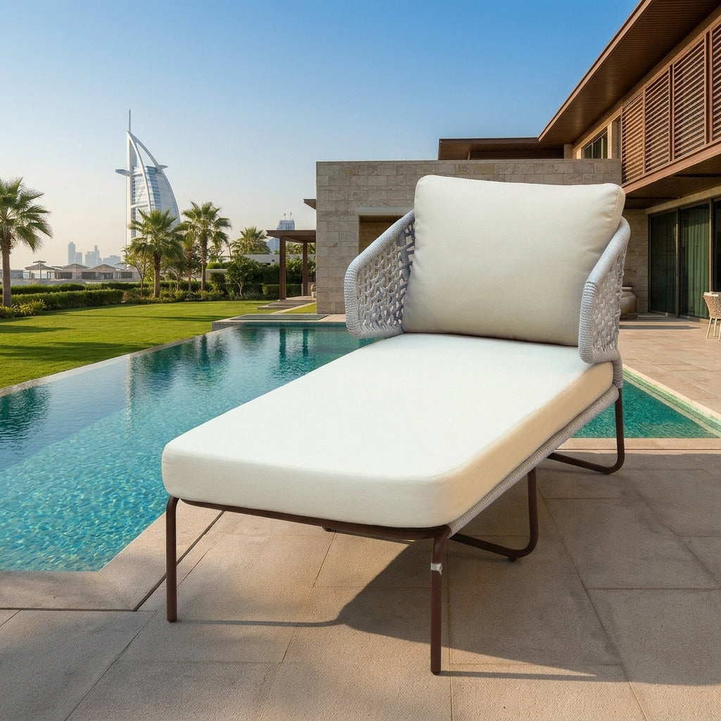 RAL Aluminum Waterproof Sunbed – Modern, Comfortable, Weather-Resistant