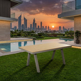 RAL EliteLine Aluminium & WPC Modern Outdoor Dining Table