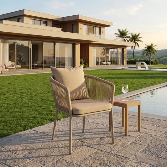 RAL Luxury Outdoor Rope Accent Chair