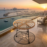 RAL Modern Glass-Top Accent Table – Stylish, Minimalist, and Perfect for Any Space