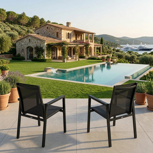 RAL Outdoor Aluminum Dining Chair – Weather-Resistant