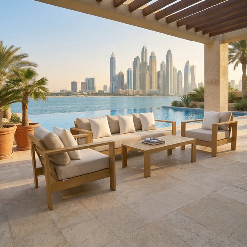 RAL Outdoor Lounge Set with Coffee & Side Table