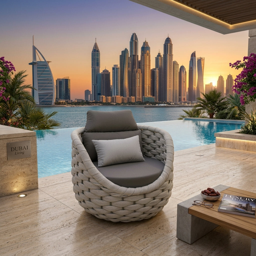 Single Seater Draden Outdoor Sofa Set by RAL